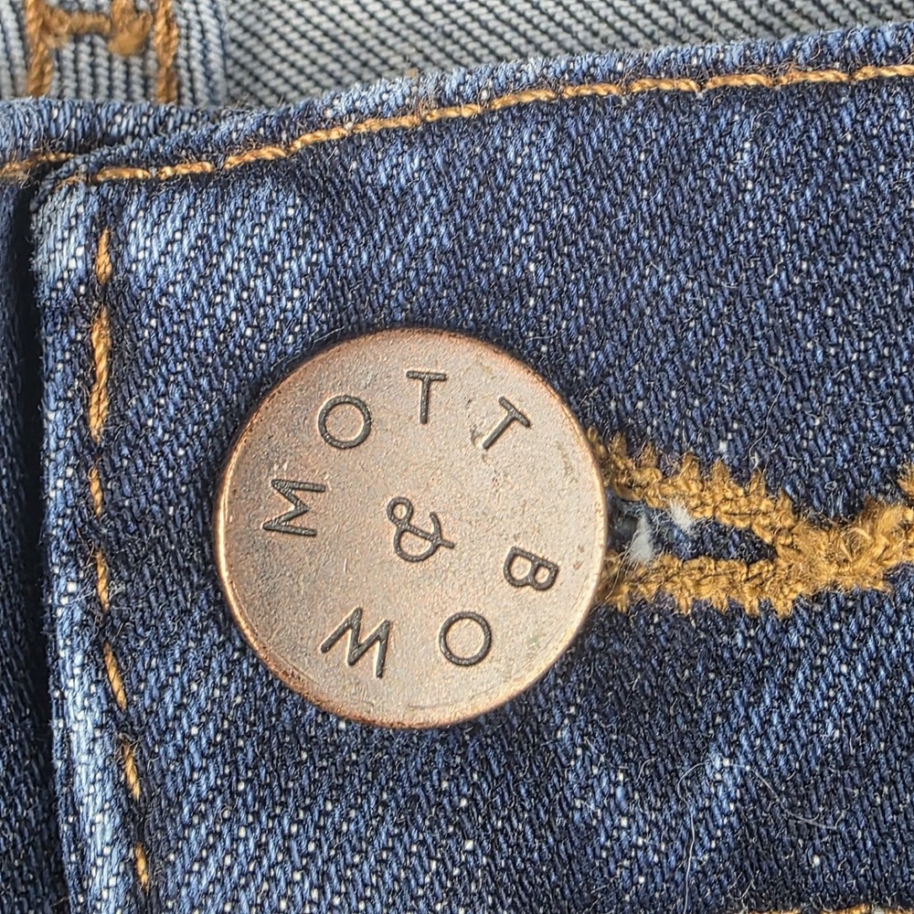 Mott & Bow Jeans Womens Size 29x32 Boyfriend Fit Dark Wash Blue Denim Pants - Picture 6 of 11